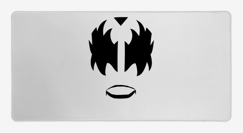 Mouse pad Gamer Blanco de KISS 1