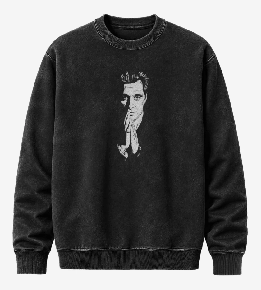 Poleron Polo Acid Wash Negro de AL 