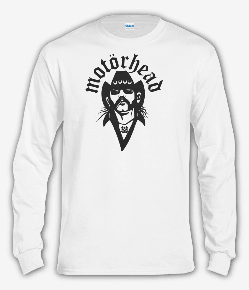 Polera manga larga Blanco de MOTORHEAD LEMMY
