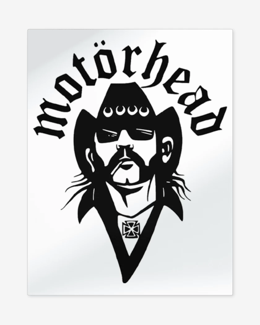 Print metalico Blanco de MOTORHEAD LEMMY
