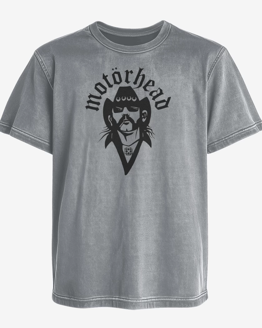 Polera desgastada Gris Melange de MOTORHEAD LEMMY