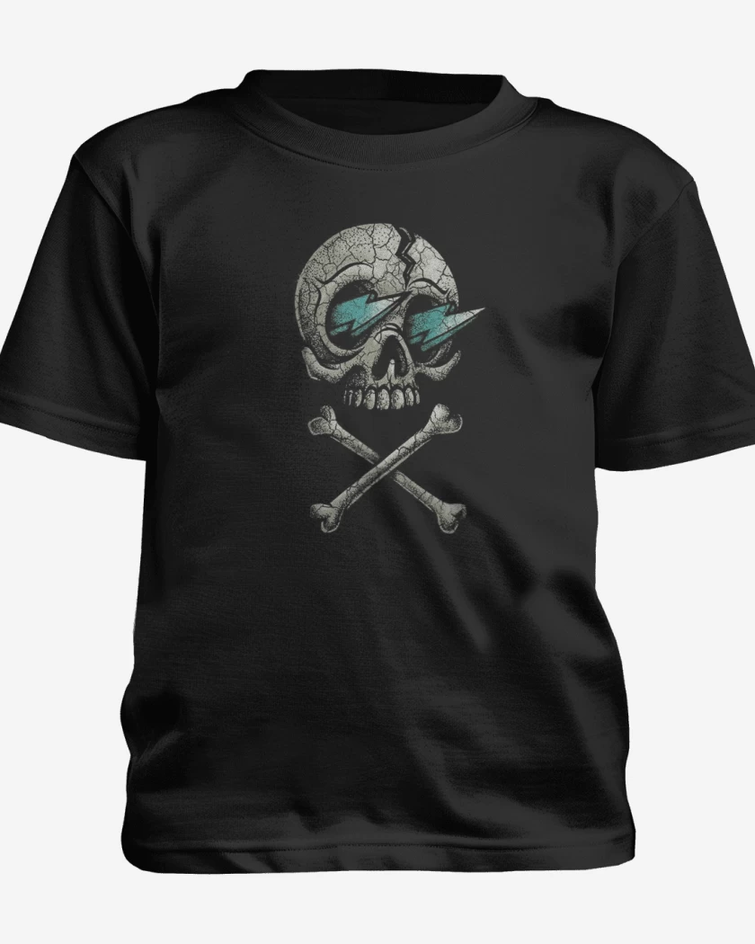 Polera de niño Negro de CRANEO RAYO 