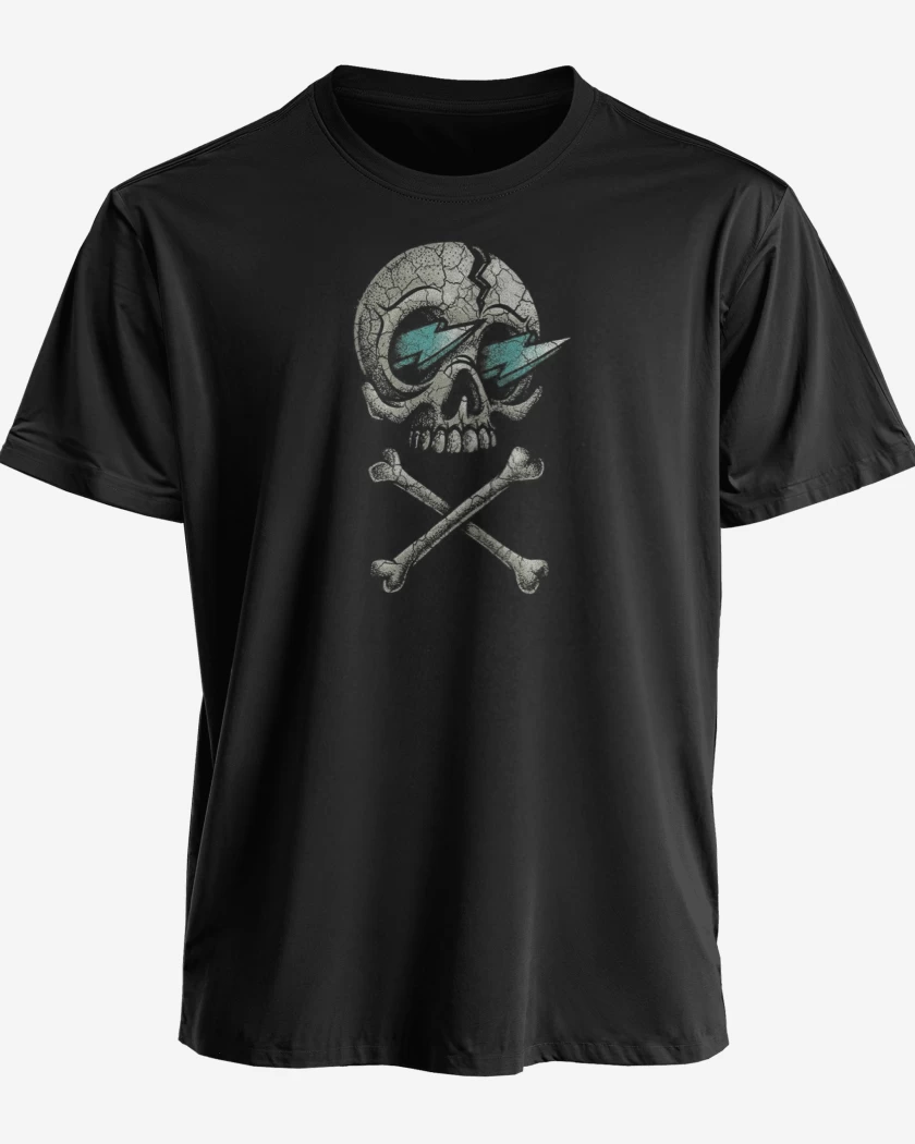 Polera premium Negro de CRANEO RAYO 