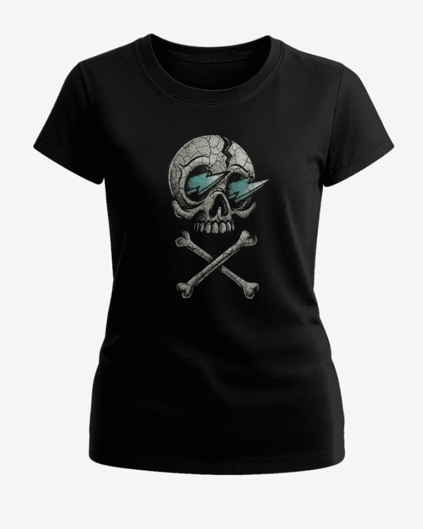 Polera de Mujer Negro de CRANEO RAYO 