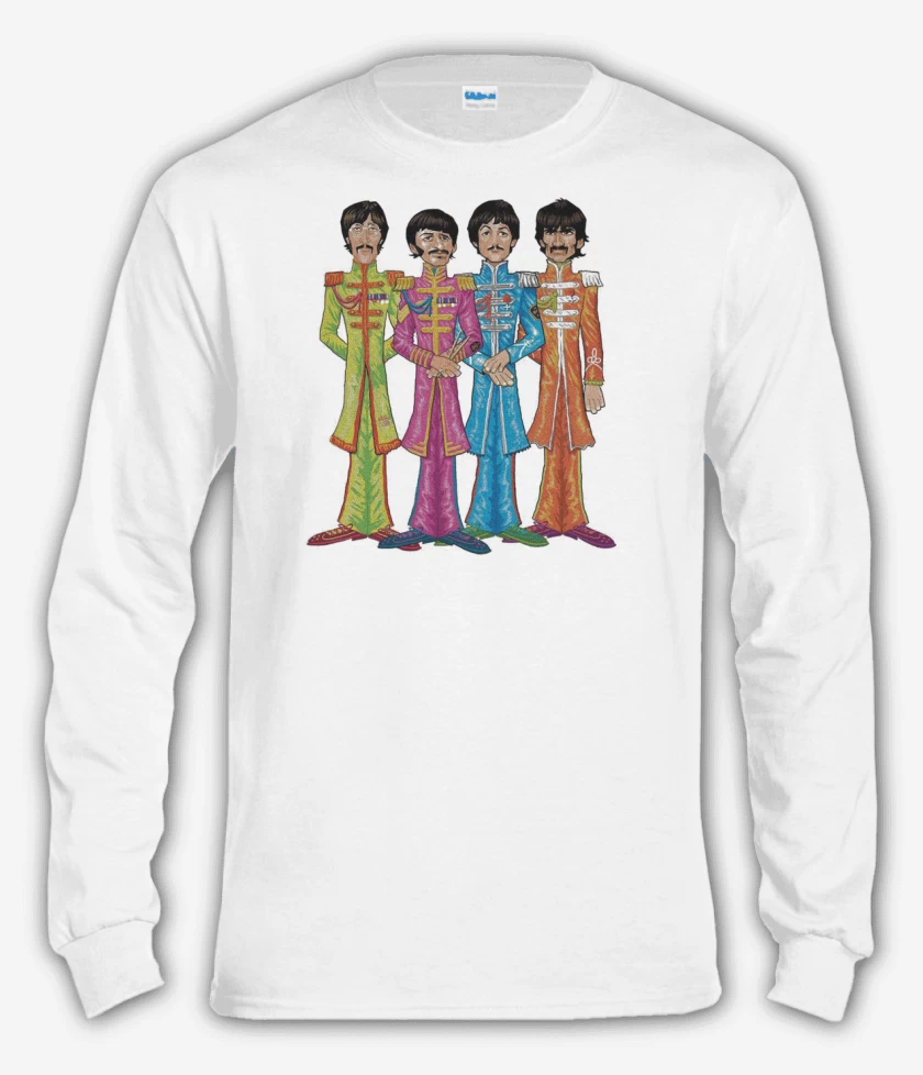 Polera manga larga BEATLES DIBUJO 