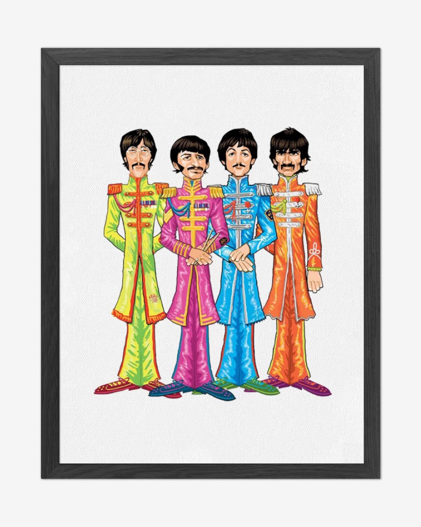 Cuadro decorativo BEATLES DIBUJO 