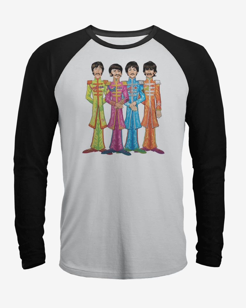 Polera Raglan BEATLES DIBUJO 