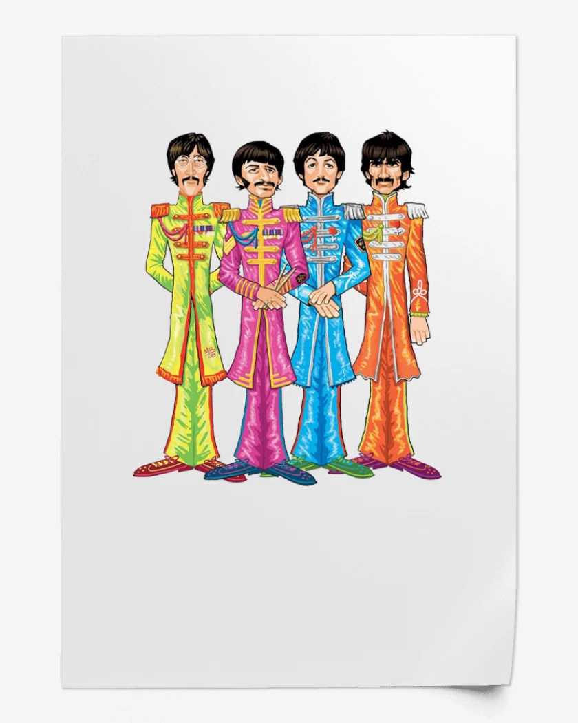 Print BEATLES DIBUJO 
