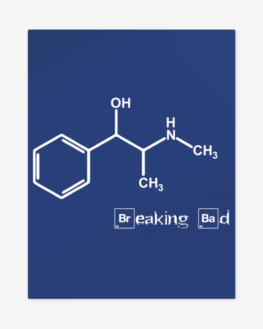 Print metalico Azul Rey de Formula Quimica