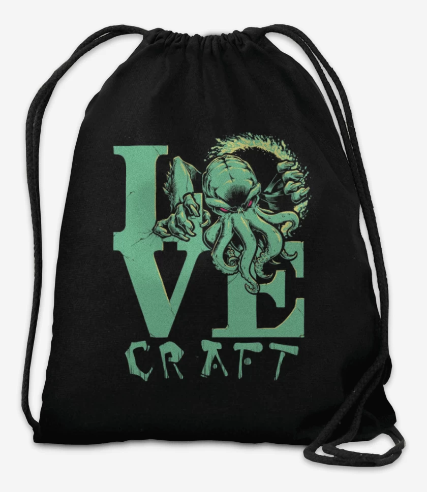 Mochila Negro de Love Craft