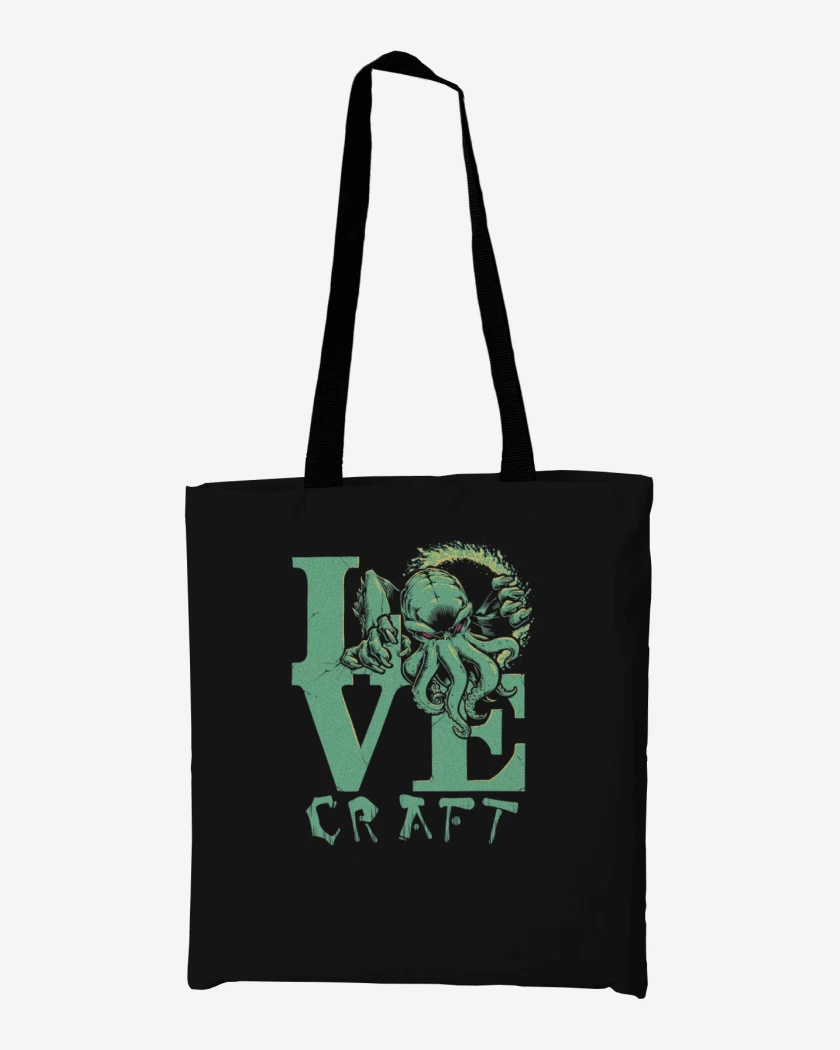 Totebag Negro de Love Craft