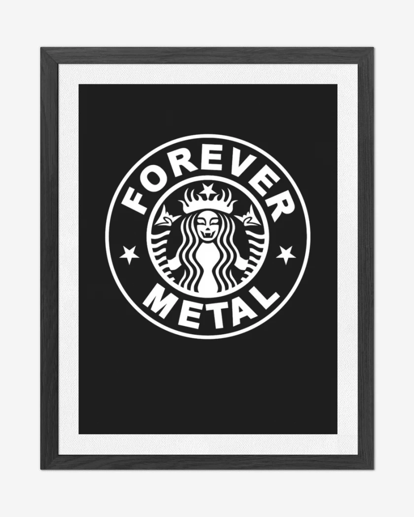Cuadro decorativo Negro de FOREVER METAL