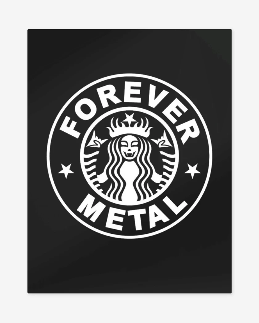 Print metalico Negro de FOREVER METAL