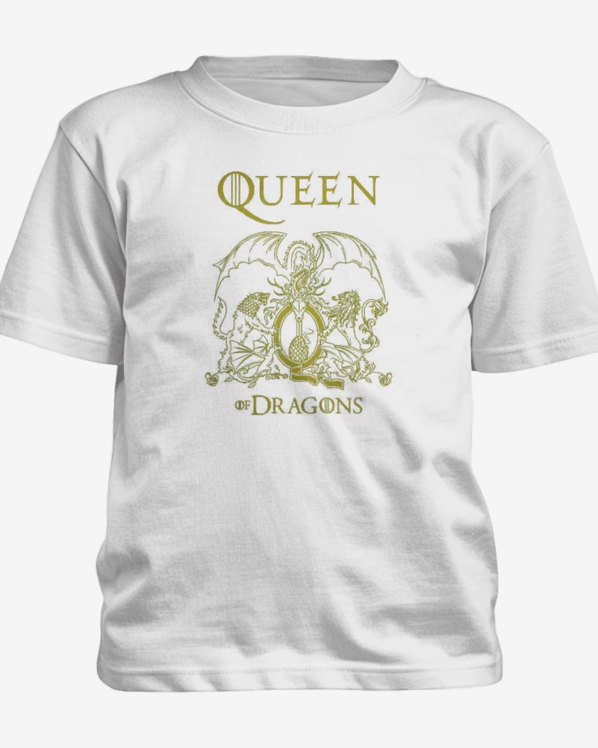 Polera de niño Negro de Queen of dragons