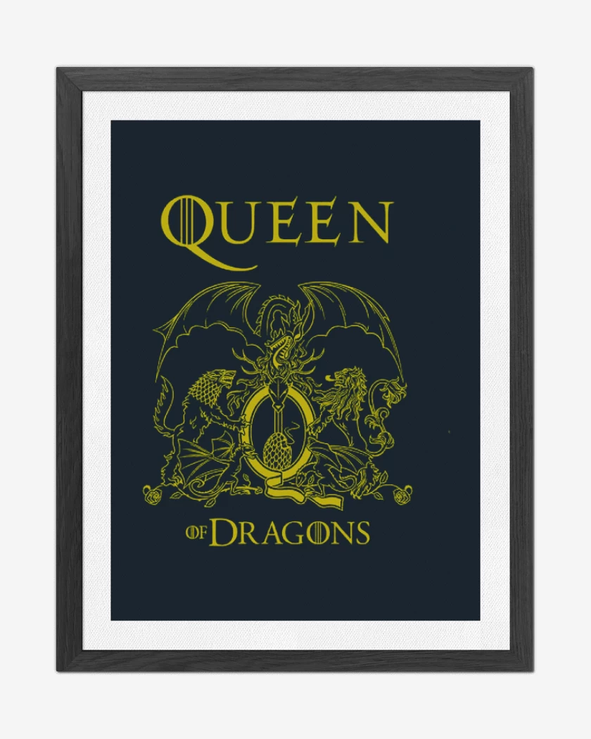 Cuadro decorativo Azul Marino de Queen of dragons