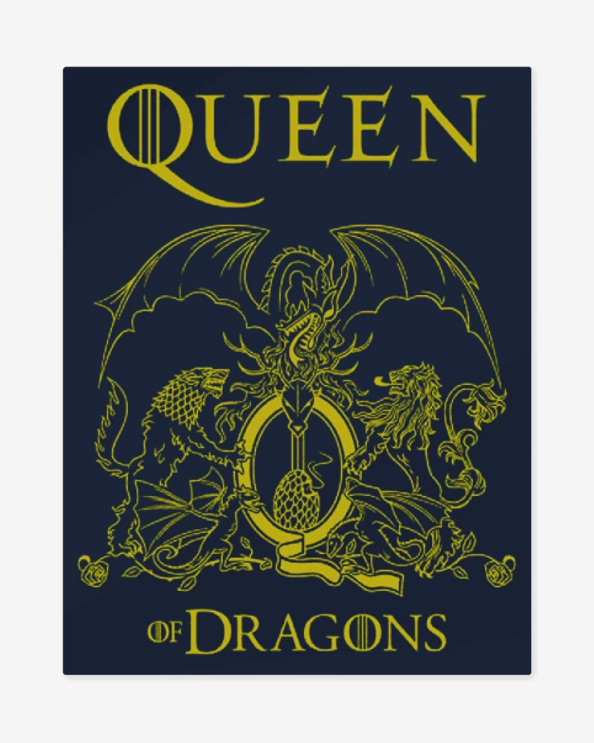 Print metalico Queen of dragons
