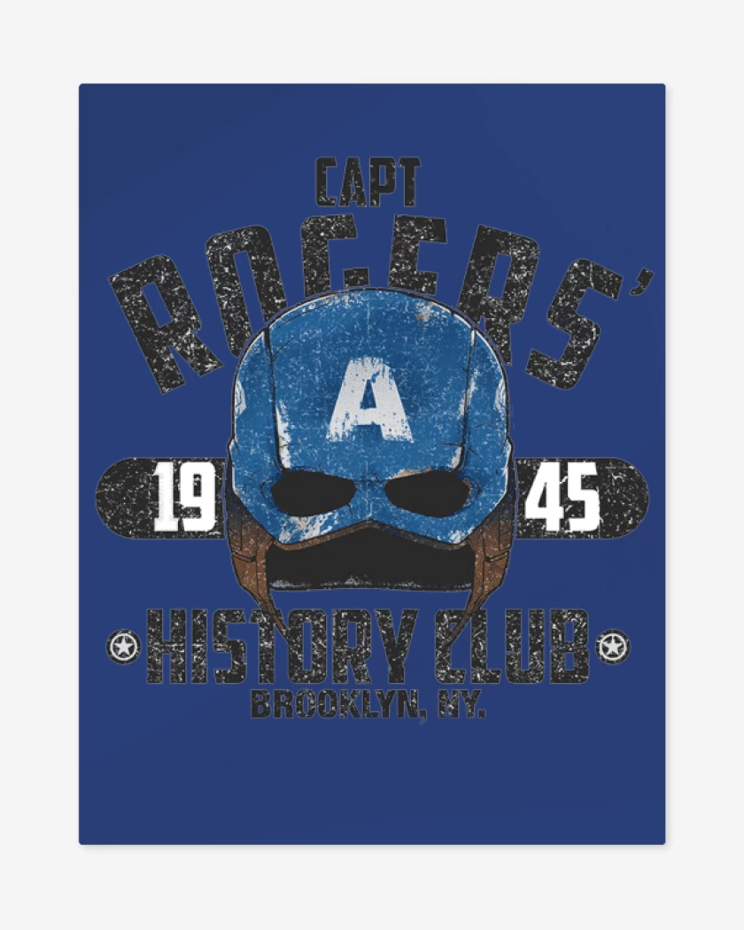 Print metalico Azul Rey de Captain rogers