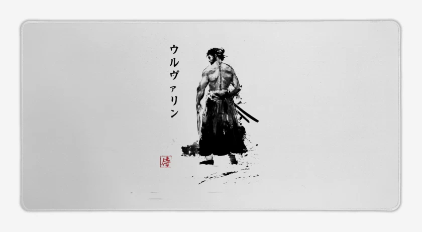 Mouse pad Gamer Blanco de Wolverine Samurai