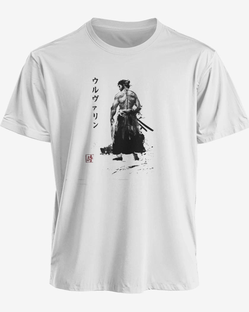 Polera premium Blanco de Wolverine Samurai