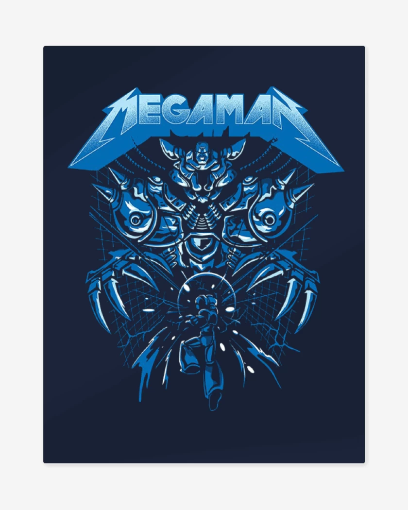 Print metalico Azul Marino de X sigma metallica 