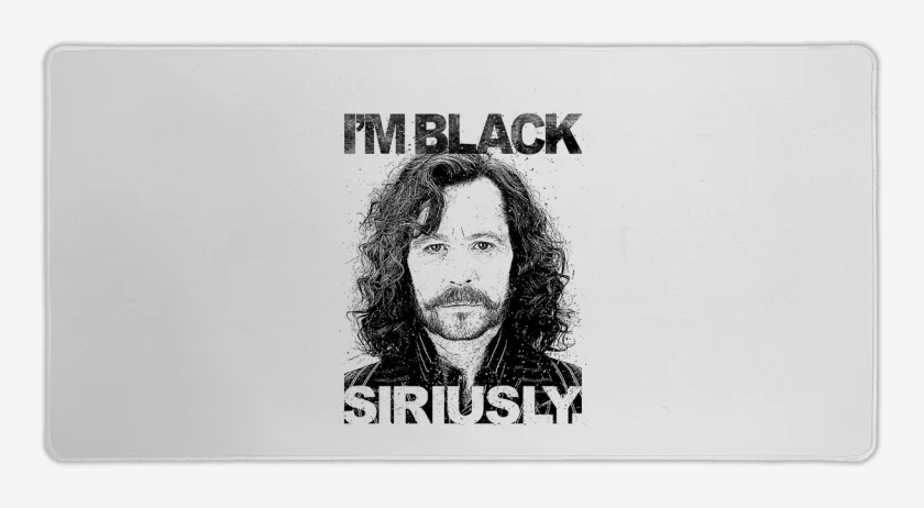 Mouse pad Gamer Blanco de Im black siriusly