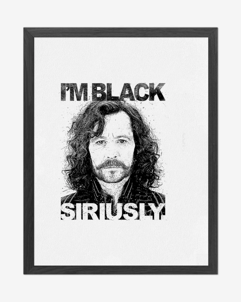 Cuadro decorativo Blanco de Im black siriusly