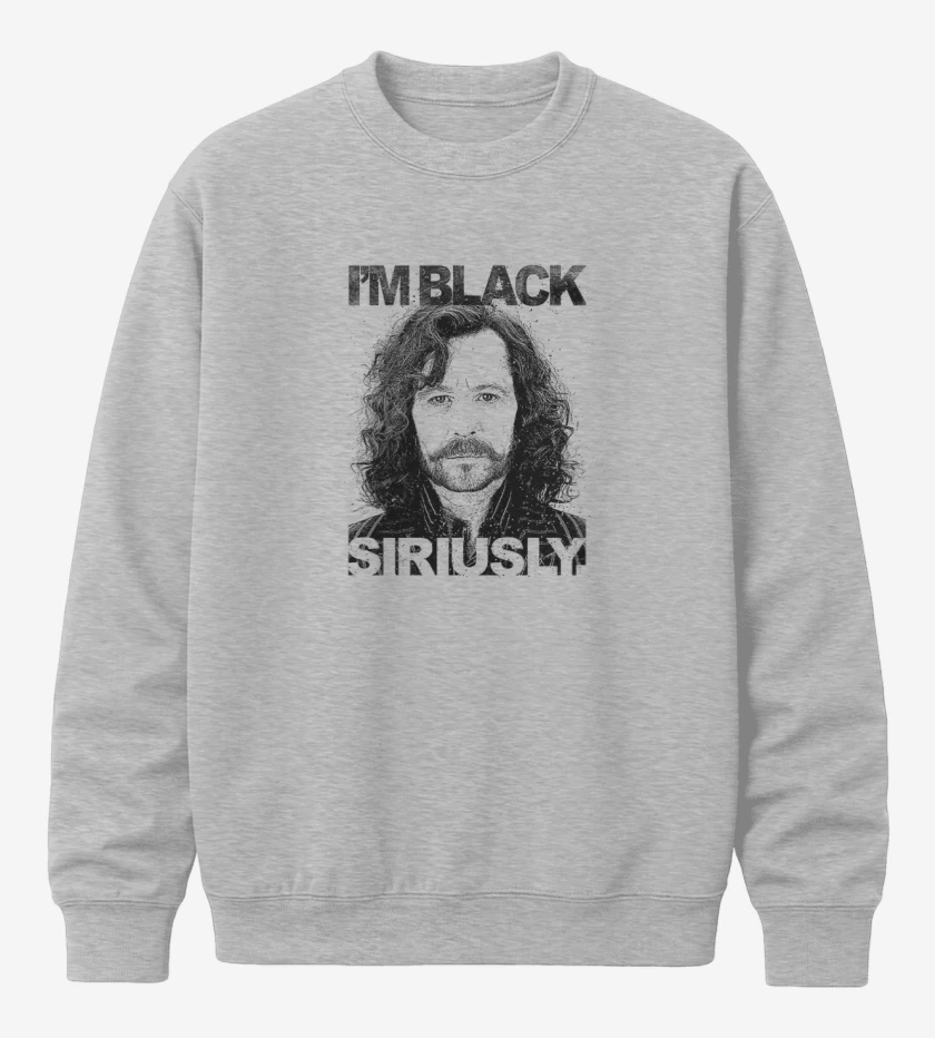 Poleron polo Im black siriusly