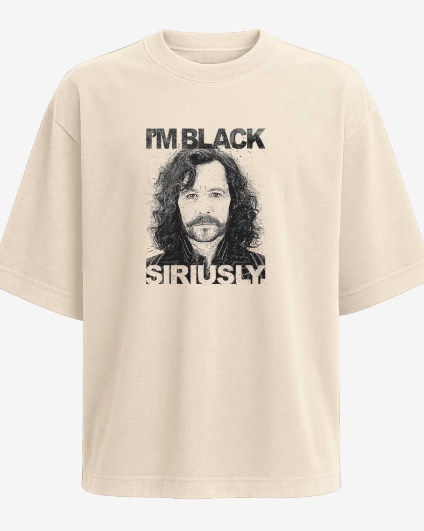 Polera Oversize Im black siriusly