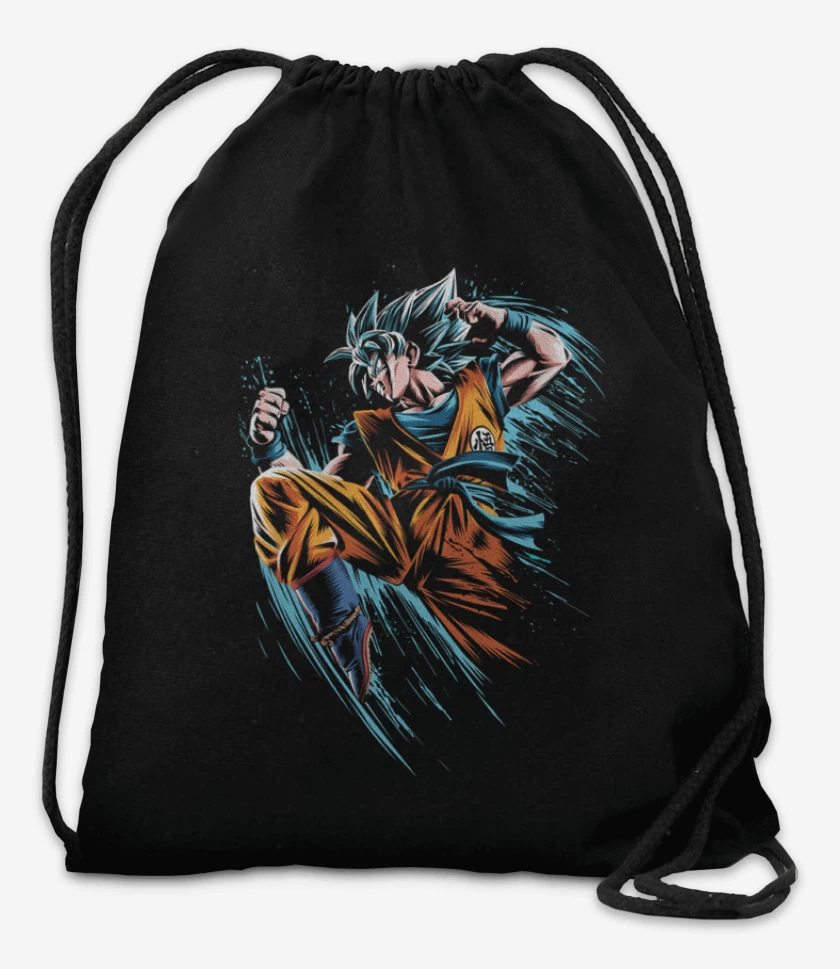 Mochila Negro de Goku superya dios