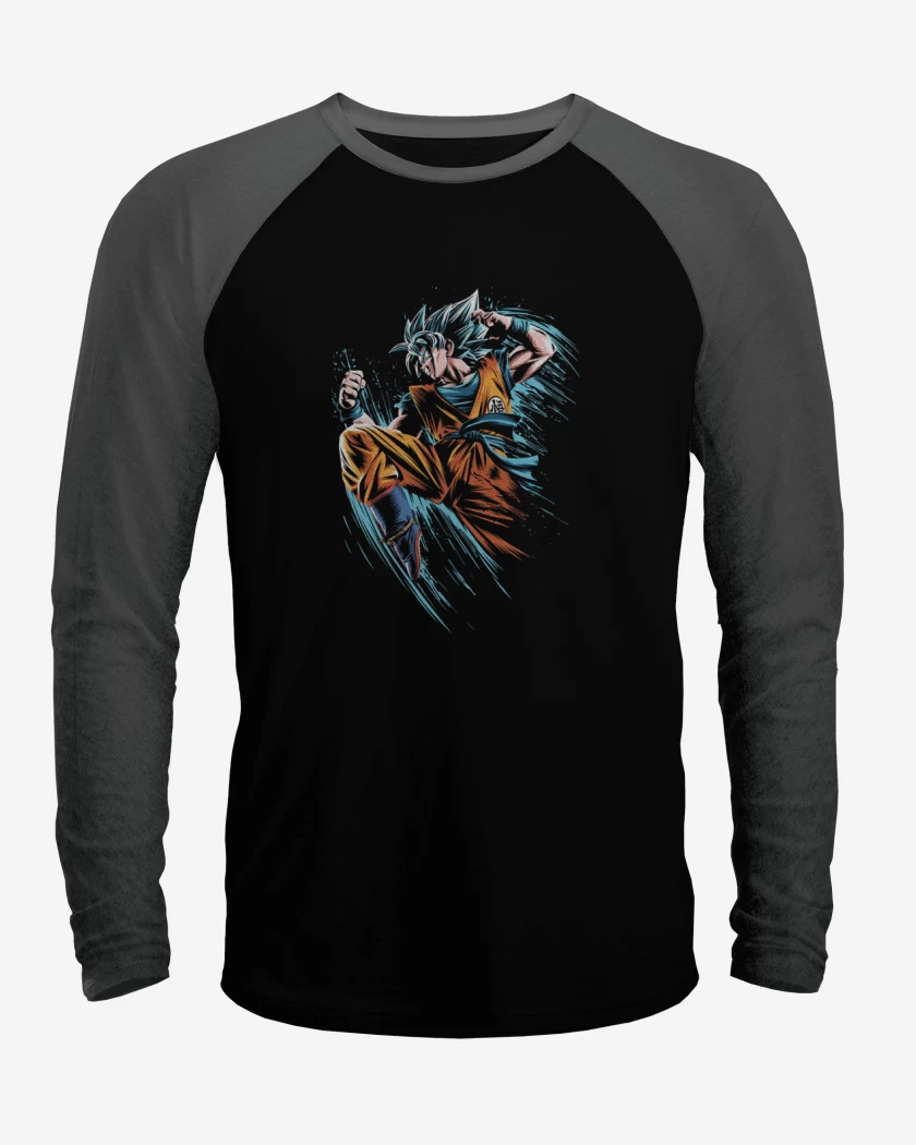 Polera Raglan Goku superya dios