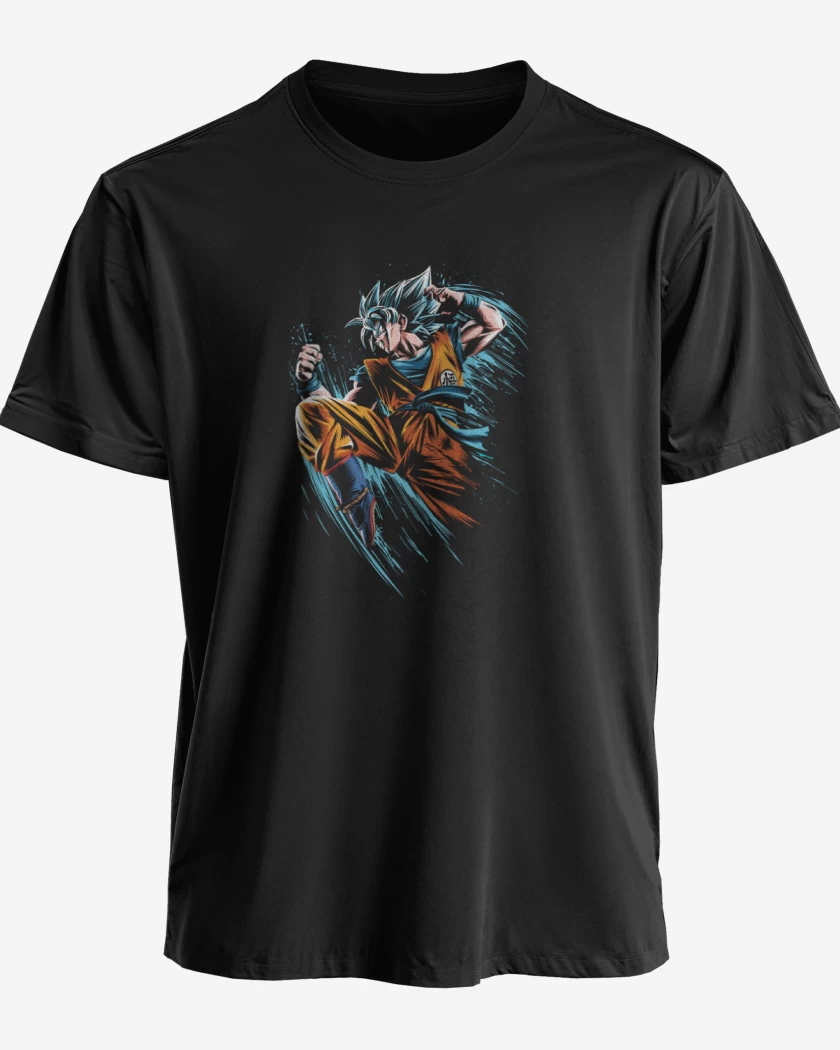 Polera premium Negro de Goku superya dios