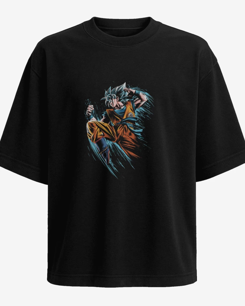 Polera Oversize Goku superya dios