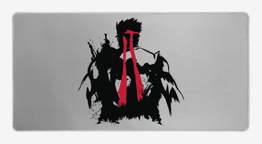 Mouse pad Gamer Gris Melange de Ryu - Espalda