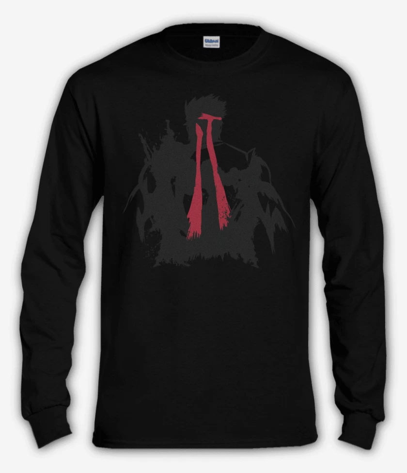 Polera manga larga Negro de Ryu - Espalda