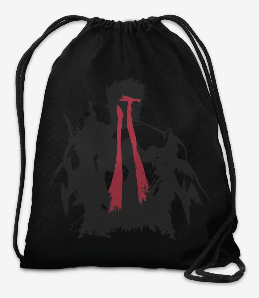 Mochila Negro de Ryu - Espalda