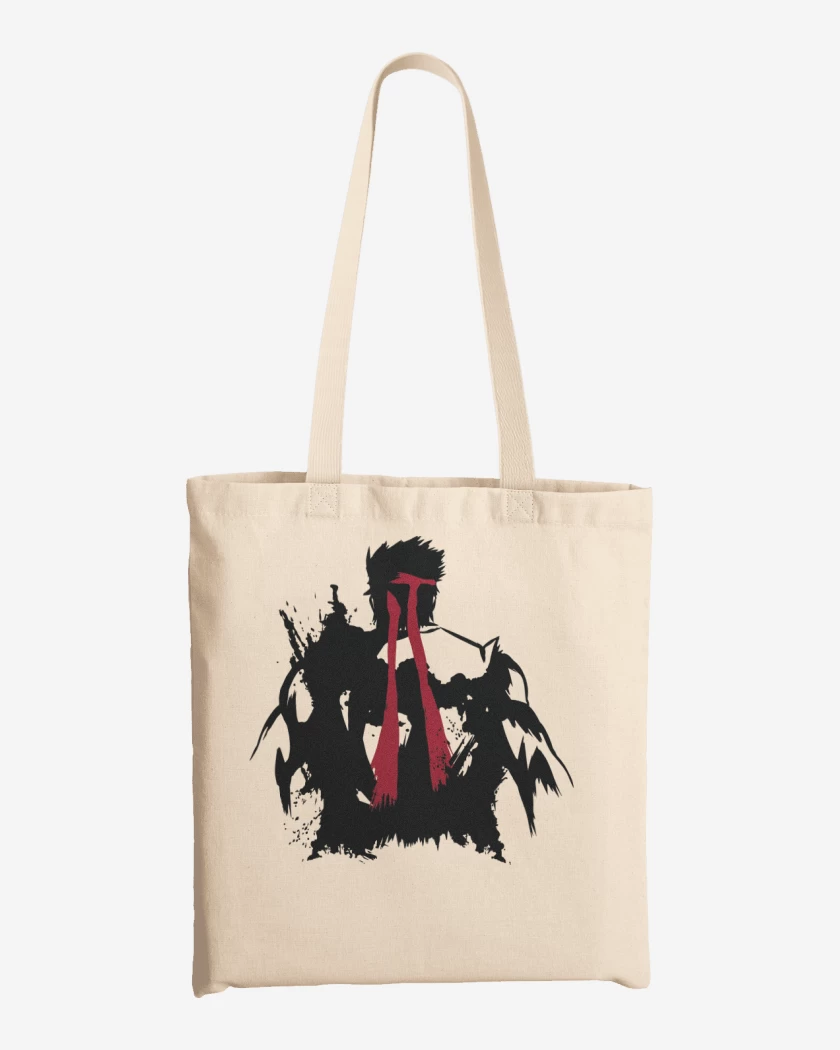 Totebag Blanco de Ryu - Espalda