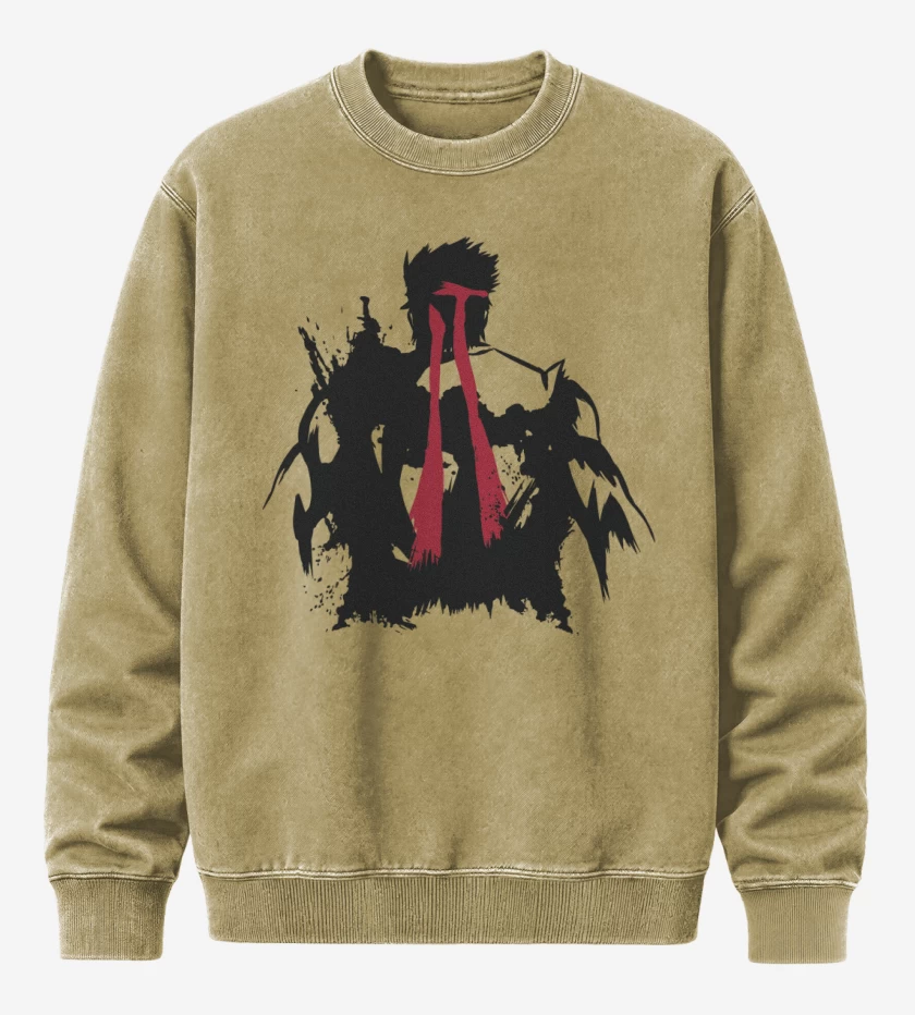 Poleron Polo Acid Wash Beige de Ryu - Espalda