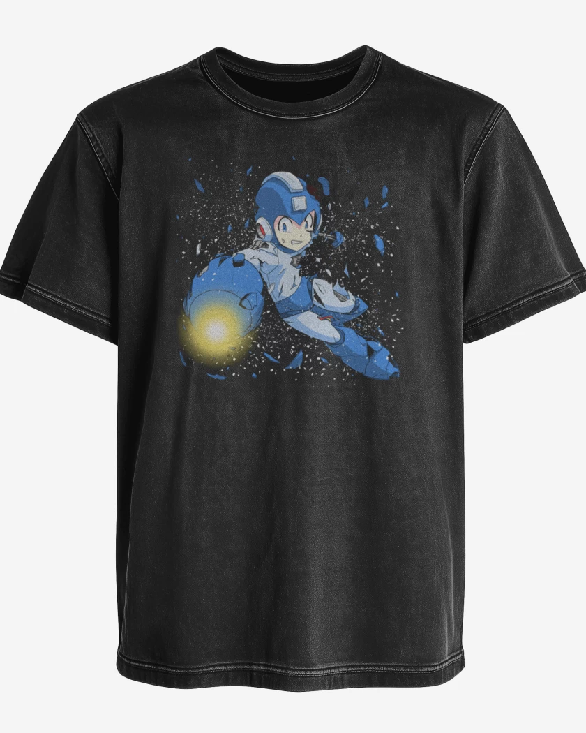Polera desgastada Rock man x