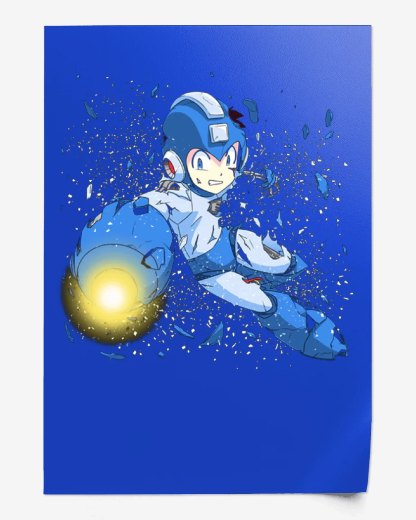 Print Rock man x