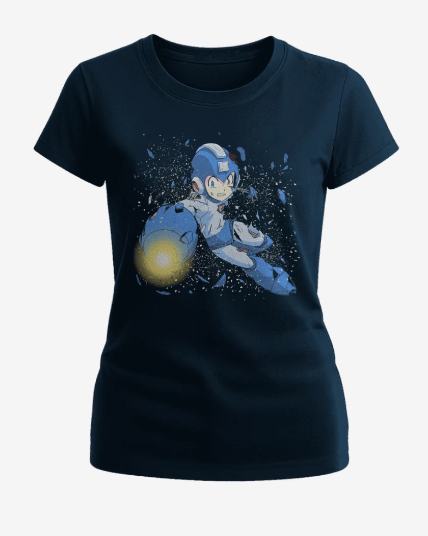 Polera de Mujer Azul Marino de Rock man x