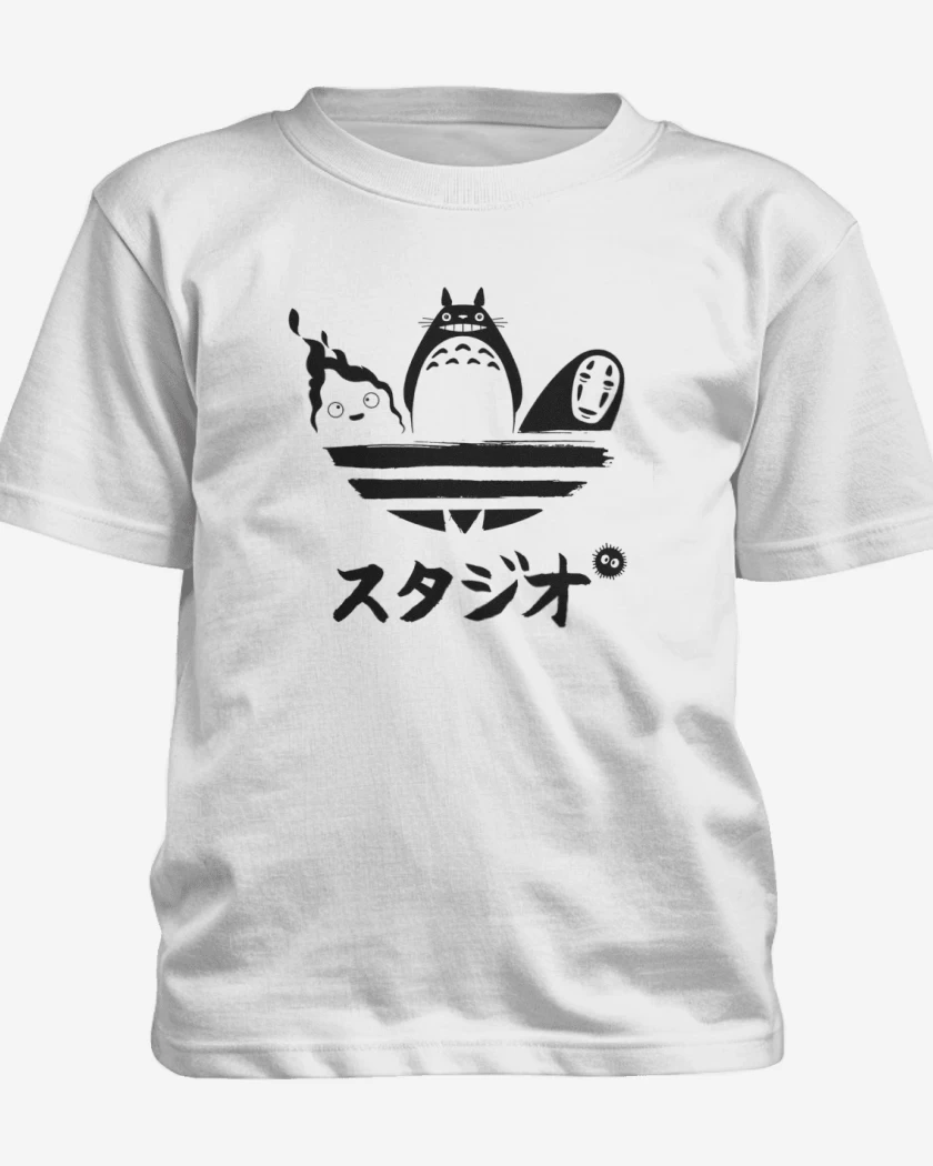 Polera de niño Blanco de totoro adid