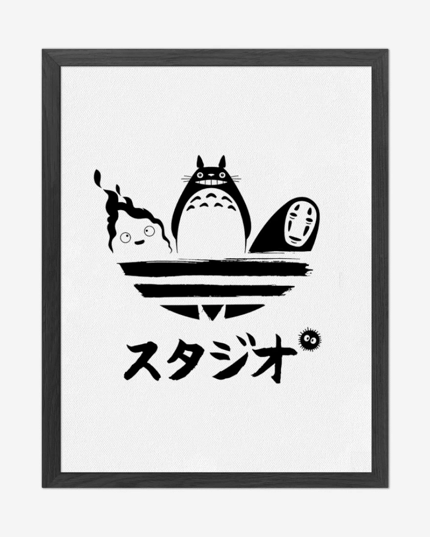 Cuadro decorativo Blanco de totoro adid