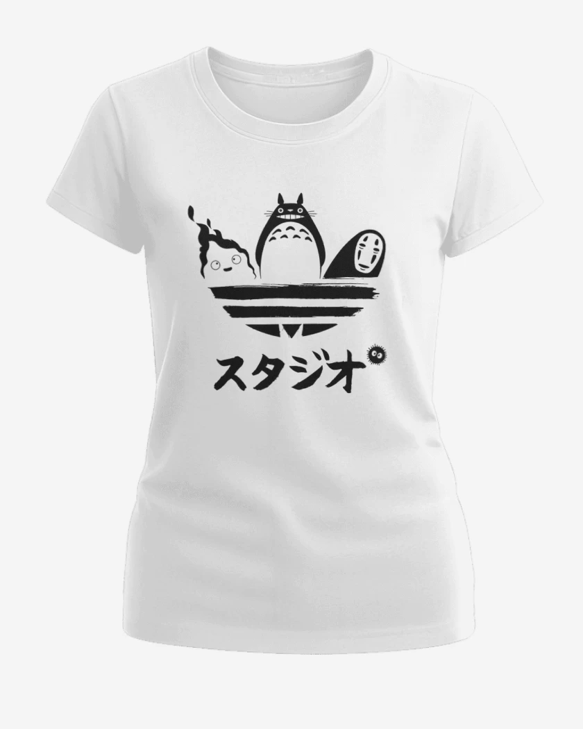 Polera de Mujer Blanco de totoro adid