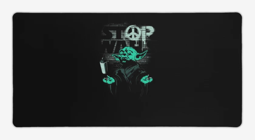 Mouse pad Gamer Stop war  yoda