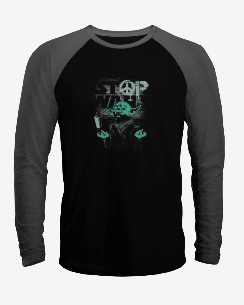 Polera Raglan Stop war  yoda