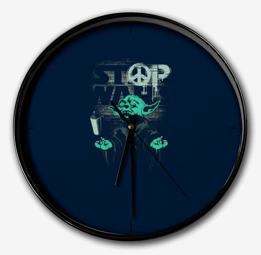 Reloj Azul Marino de Stop war  yoda