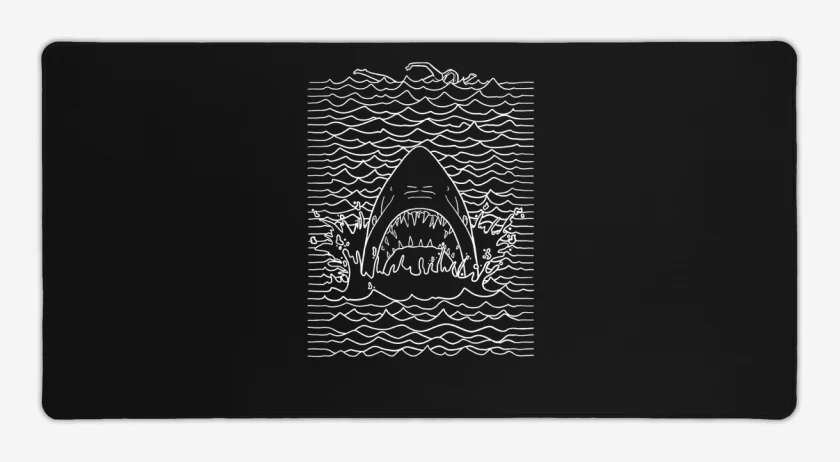 Mouse pad Gamer Negro de Jaw division 