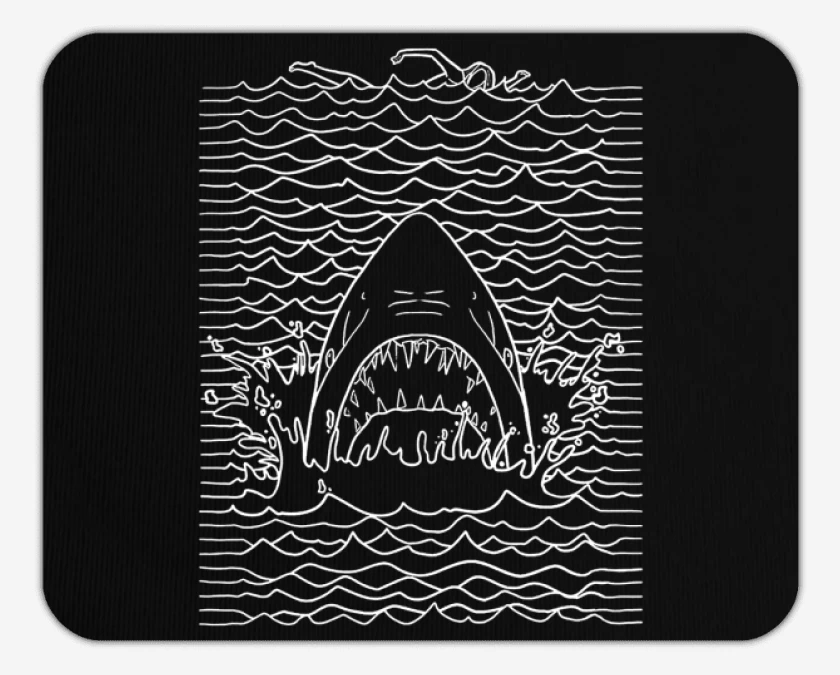 Mousepad Negro de Jaw division 