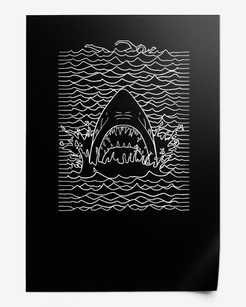 Print Negro de Jaw division 
