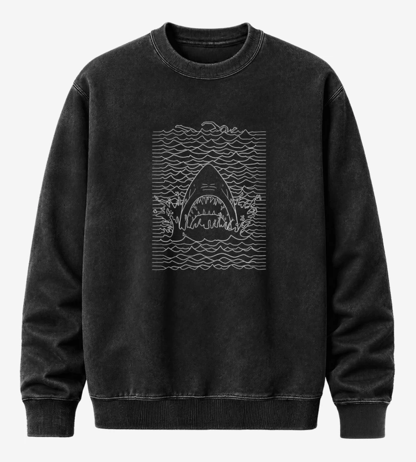 Poleron Polo Acid Wash Negro de Jaw division 